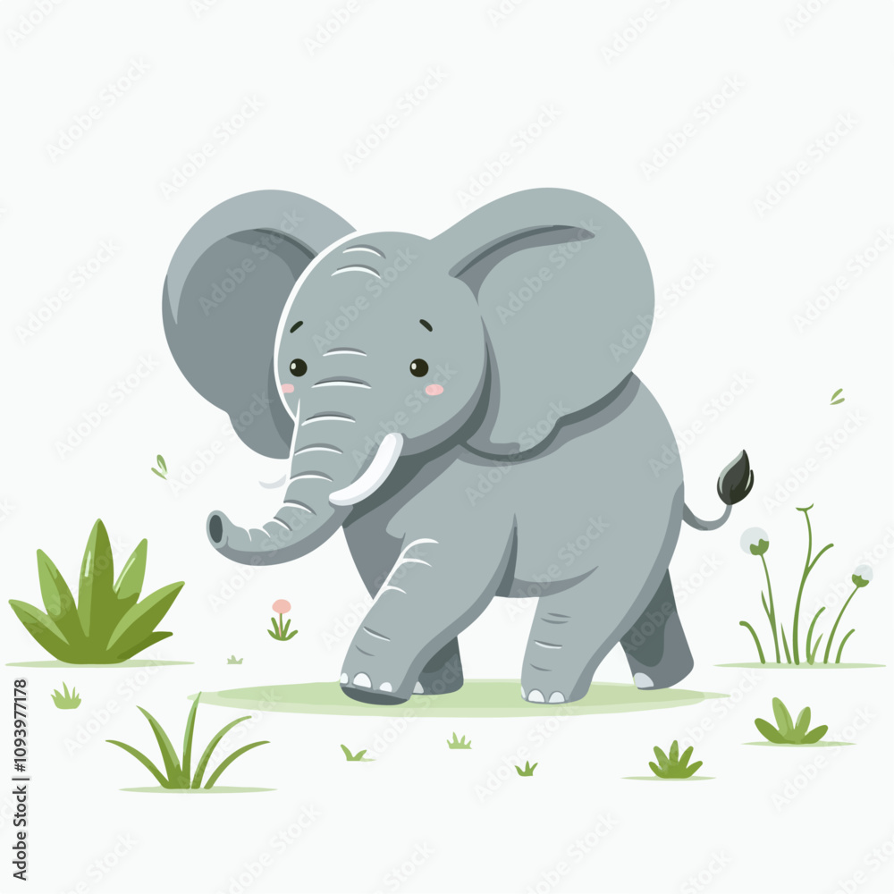 Naklejka premium ilustration of elepant