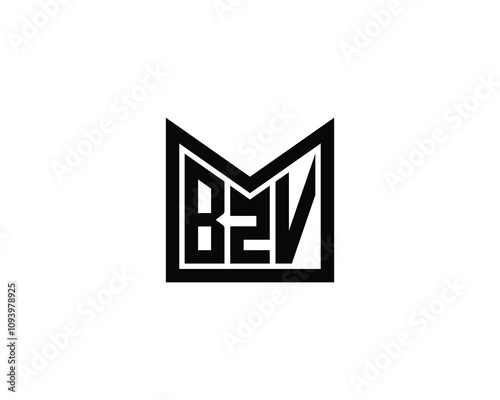 BZV logo design vector template. BZV photo