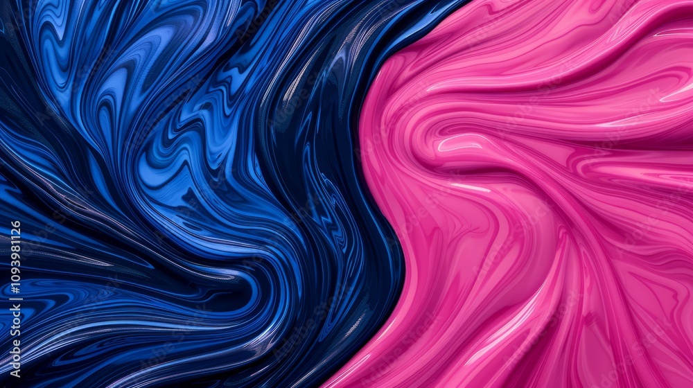 Abstract swirling patterns in blue and pink hues. Abstract swirling patterns in blue and pink hues.