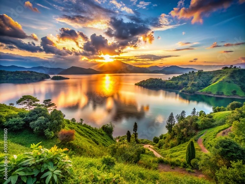 Serene Candid Photography at Lake Kivu: Capturing Tranquility and Natural Beauty in Rwanda's Idyllic Landscape photo