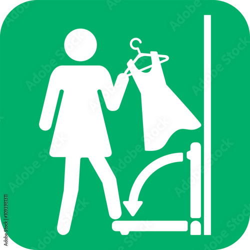 着替え台付きトイレの標識