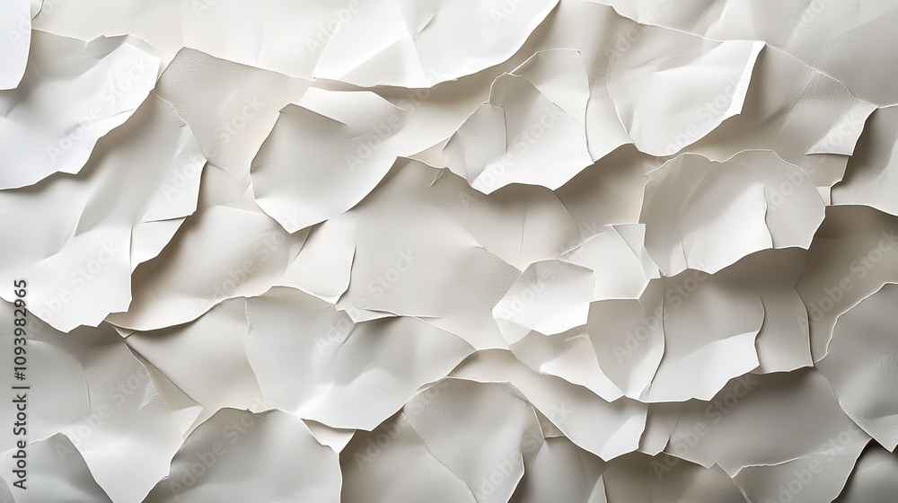 Abstract texture of crumpled white paper. Abstract texture of crumpled white paper.