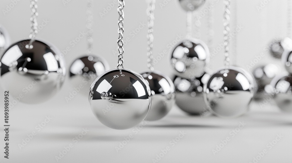 Crystal_clear_3D_render_of_a_Newton_Pendulum Crystal_clear_3D_render_of_a_Newton_Pendulum
