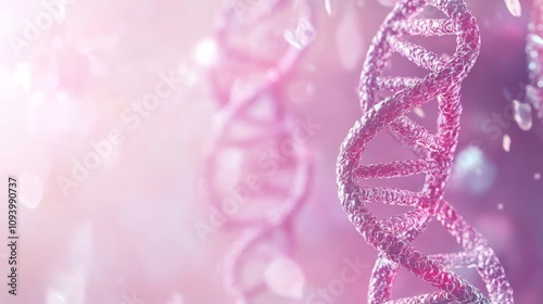 DNA helix background, HD. Pastel color. Science banner background.