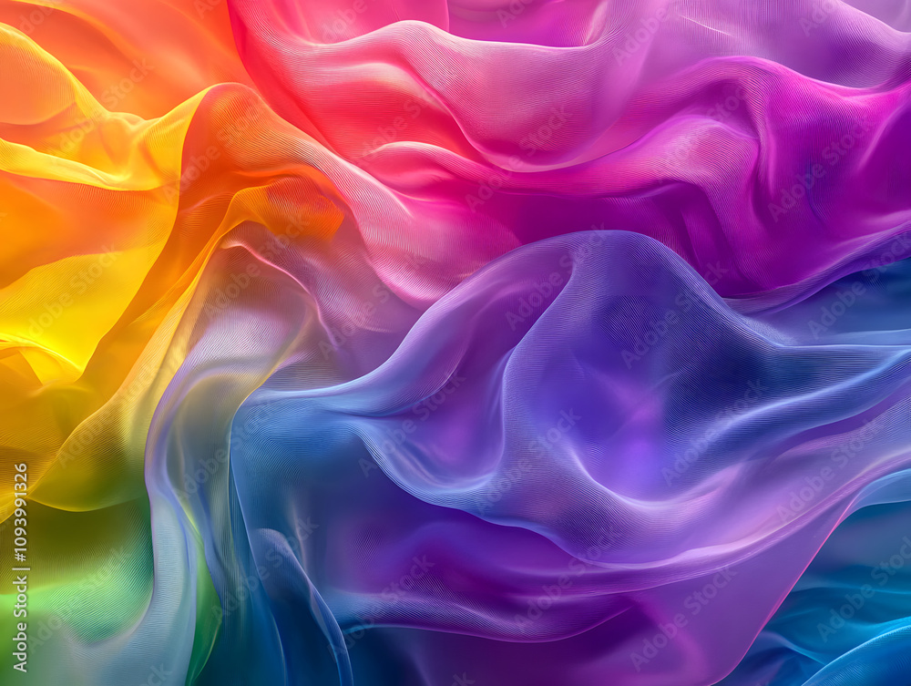 Holographic Background. Iridescent Fabric with Holographic Texture, Vibrant Abstract Background. Holographic Background. Iridescent Fabric with Holographic Texture, Vibrant Abstract Background.