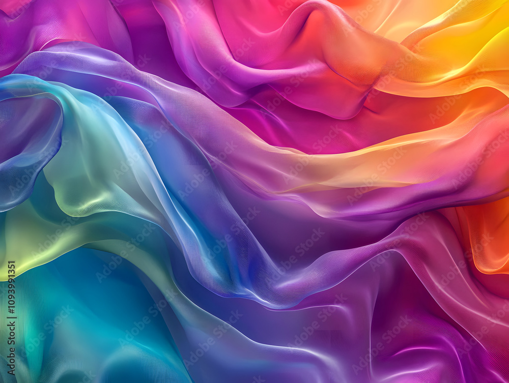Holographic Background. Iridescent Fabric with Holographic Texture, Vibrant Abstract Background. Holographic Background. Iridescent Fabric with Holographic Texture, Vibrant Abstract Background.