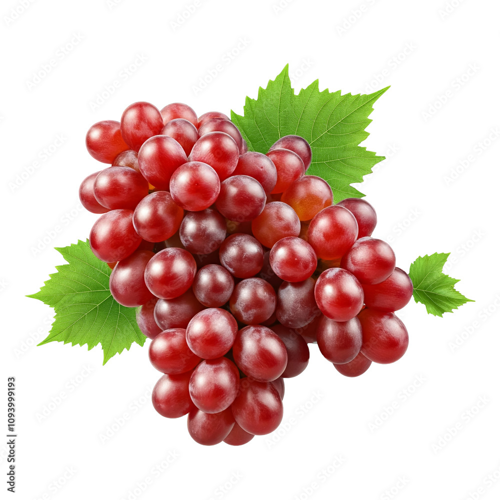 Fototapeta premium Set of ripe whole grapes fruit