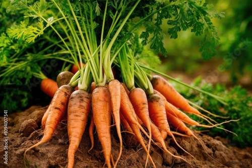 Wallpaper Mural Fresh Carrots in the Ground Torontodigital.ca