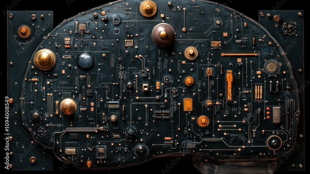 Fototapeta premium Circuit Board Brain