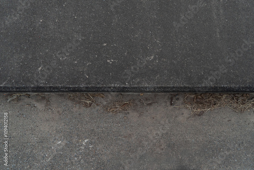 Top view of bridge textured concrete and asphalt with varied tones in Ezeiza, Buenos Aires, Argentina. photo