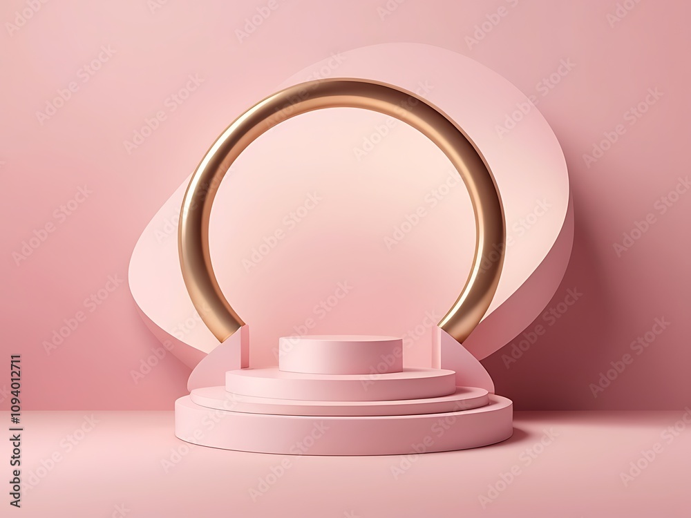 Abstract minimal scene with geometrical forms Abstract minimal scene with geometrical forms