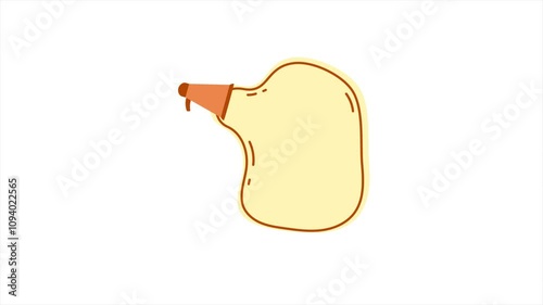 animated banner on white background