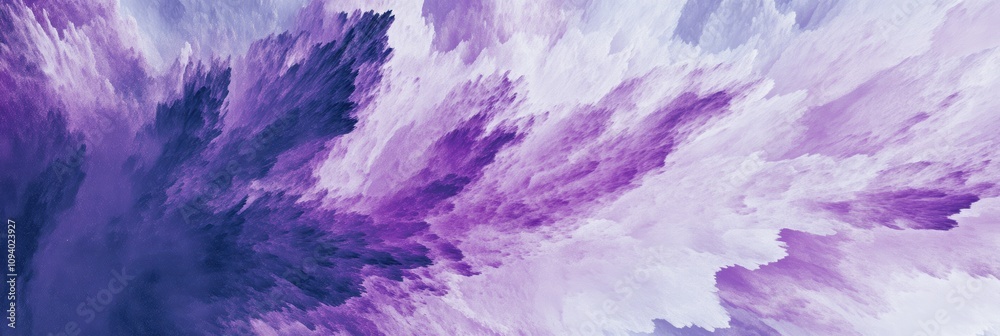 Obraz premium 色彩豊かな紫の抽象的なパターンが広がる美しい構造