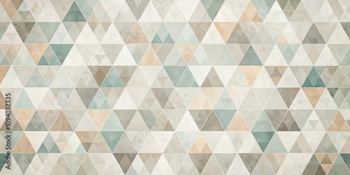 Abstract Neutral Tone Triangular Geometric Pattern Design for Textile, Wallpaper, or Surface Texture