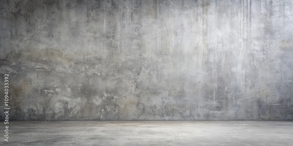 Empty Room with Weathered Concrete Wall and Floor Empty Room with Weathered Concrete Wall and Floor