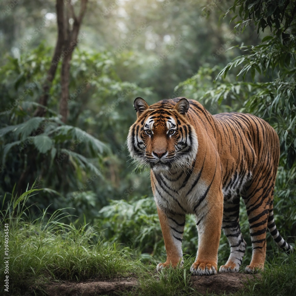 tiger on the road tiger on the road