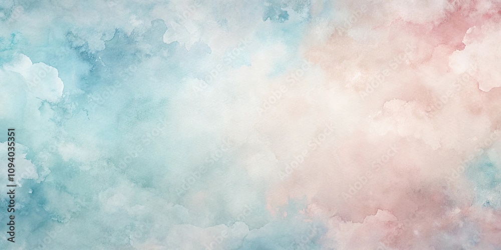 Abstract Pastel Watercolor Background with Soft Blue and Pink Hues Abstract Pastel Watercolor Background with Soft Blue and Pink Hues