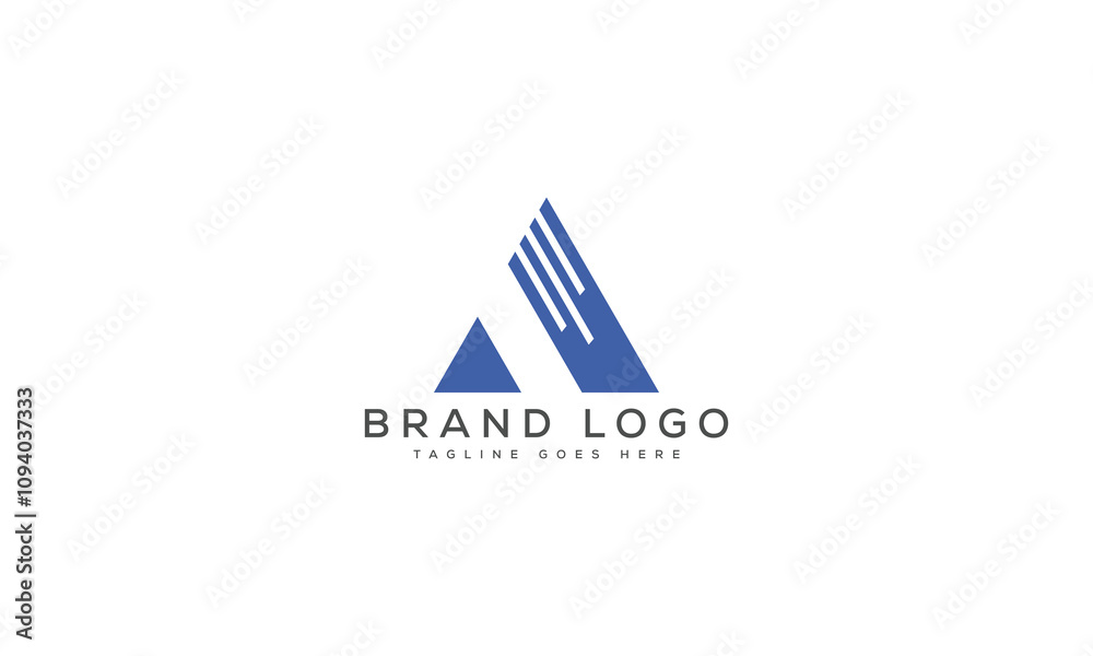 letter A logo design vector template design for brand. letter A logo design vector template design for brand.