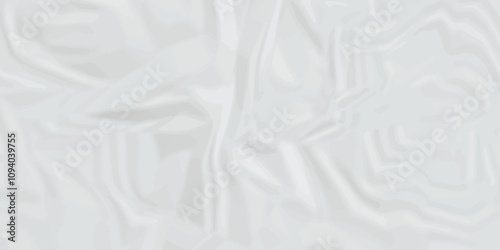 White old parchment cardboard paper crumpled pattern texture. Wrinkled white poster paper texture background.