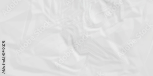 White old parchment cardboard paper crumpled pattern texture. Wrinkled white poster paper texture background.