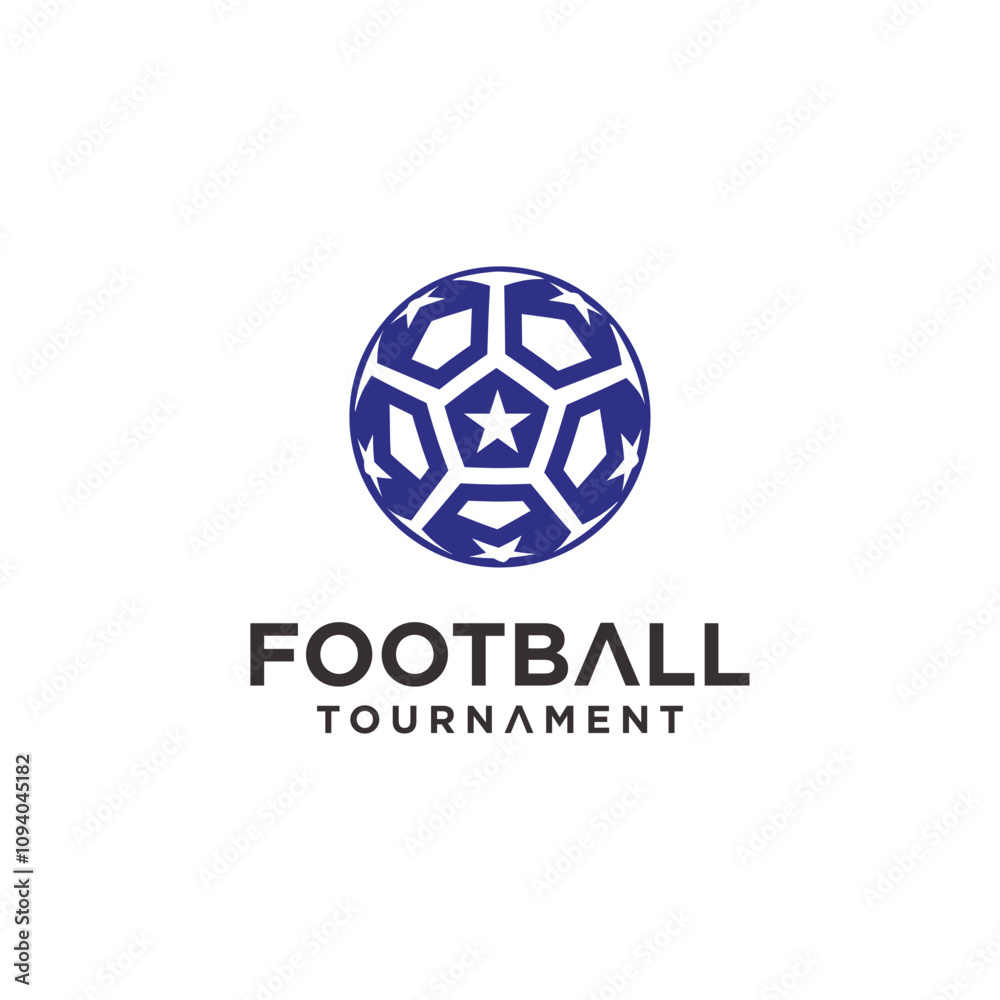 Obraz premium Football league Logo Design, football sports league match.
