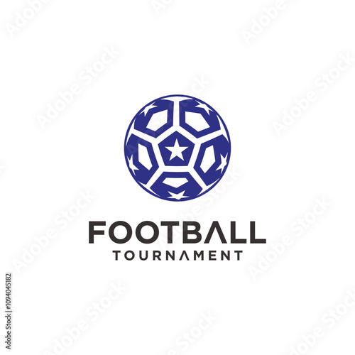 Football league Logo Design, football sports league match.