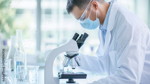 Focused Scientist at Micros...