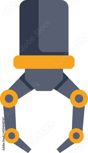 Robotic arm manipulator with three fingers open, grabbing for an item