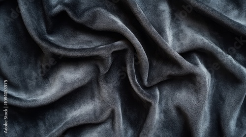 Dark Grey Velvet Fabric Texture