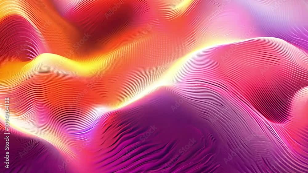 Abstract Wavy Pattern with Vibrant Gradient Colors Abstract Wavy Pattern with Vibrant Gradient Colors