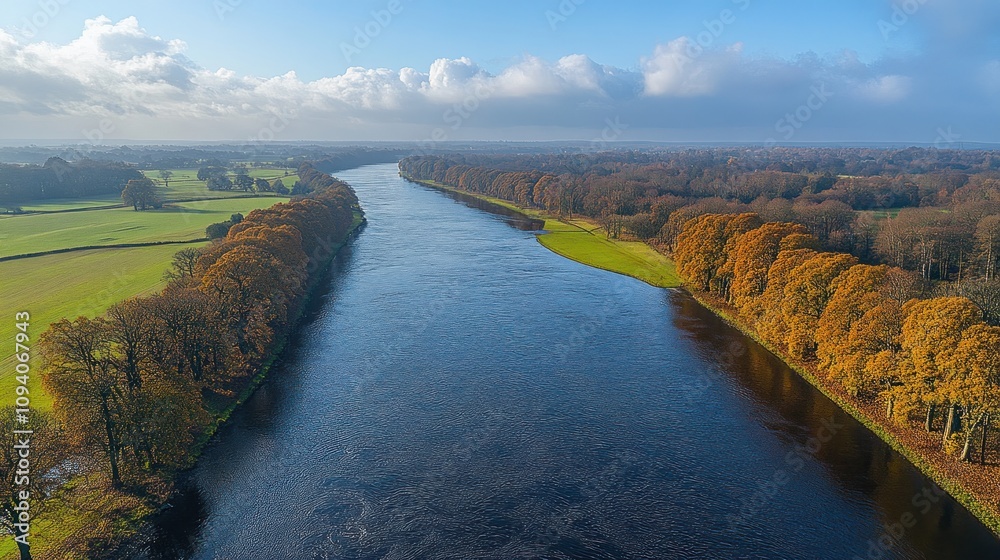 Fototapeta premium Autumn River Landscape
