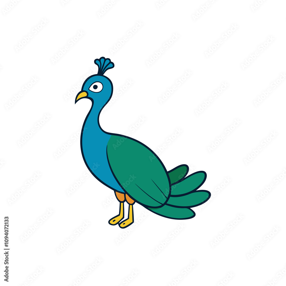 Peafowl vector illustration Peafowl vector illustration
