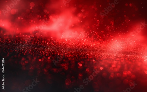 A red background with a lot of red dots