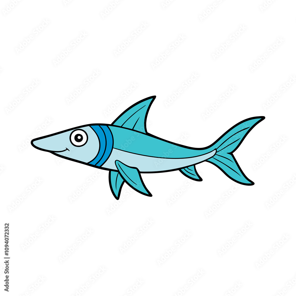 Swordtail fish vector illustration Swordtail fish vector illustration