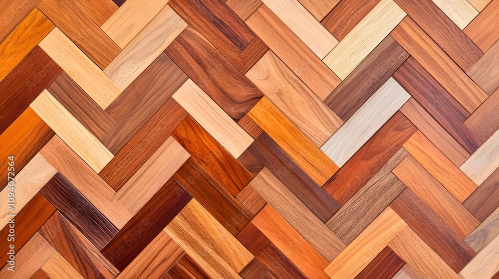 Herringbone Wooden Floor Pattern