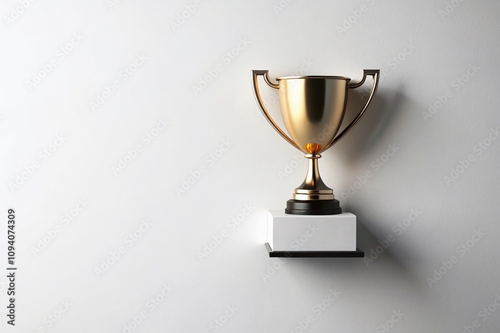 Trendy Flat Style Trophy Icon on White Background, Perfect for Celebrating Achievements in Modern Design, Digital Graphics, and Creative Projects Trendy Flat Style Trophy Icon on White Background, Perfect for Celebrating Achievements in Modern Design, Digital Graphics, and Creative Projects