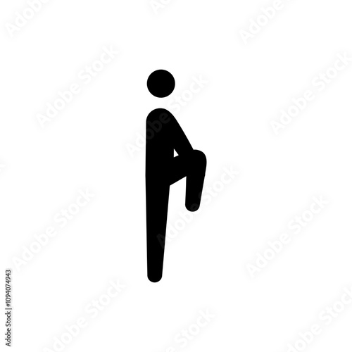 Standing glute stretch