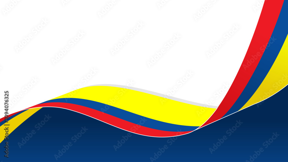 wavy colombia flag vector background with copy space for text. colombia national day wavy colombia flag vector background with copy space for text. colombia national day
