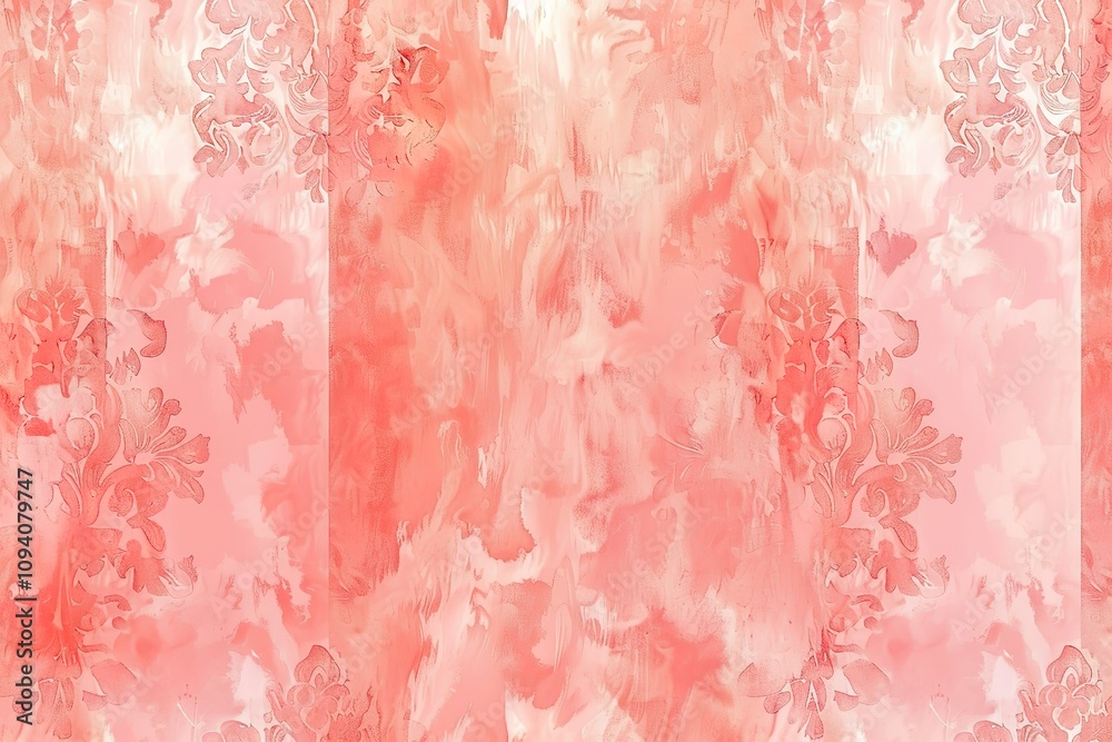 Fototapeta premium A pink background with flowers and a pink and white flower
