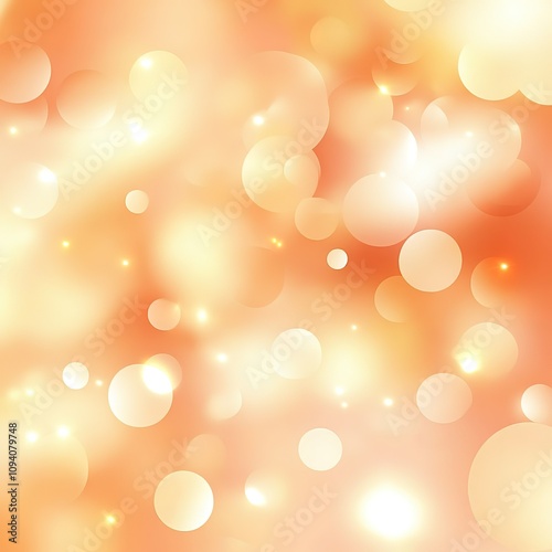 A bright orange background with many small circles of varying sizes