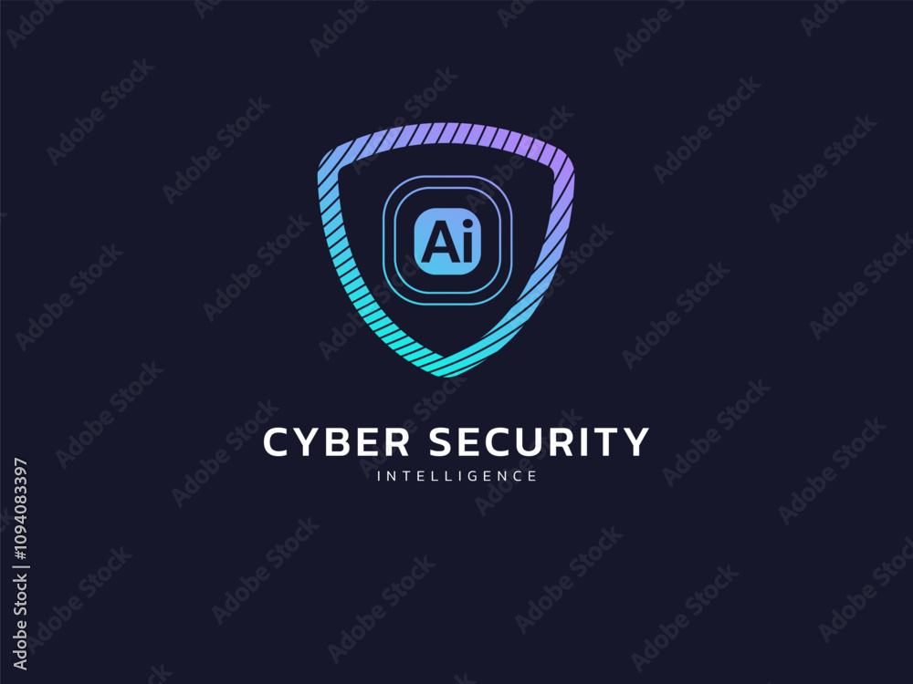 Cyber security intelligence data protection shield with letter AI in shield shapes vector logo design concept. Abstract shield security icon logotype symbol for ID protection, privacy solution, ui. Cyber security intelligence data protection shield with letter AI in shield shapes vector logo design concept. Abstract shield security icon logotype symbol for ID protection, privacy solution, ui.