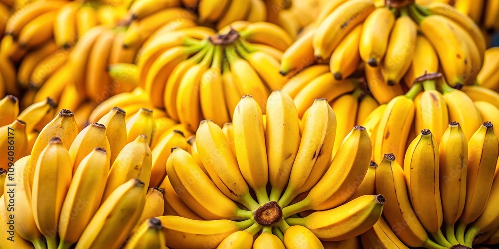 Vibrant Banana Bunch Isolated on White Background with Stunning Tilt-Shift Effect for Creative Design Projects and Culinary Uses in Stock Photography Collections Vibrant Banana Bunch Isolated on White Background with Stunning Tilt-Shift Effect for Creative Design Projects and Culinary Uses in Stock Photography Collections