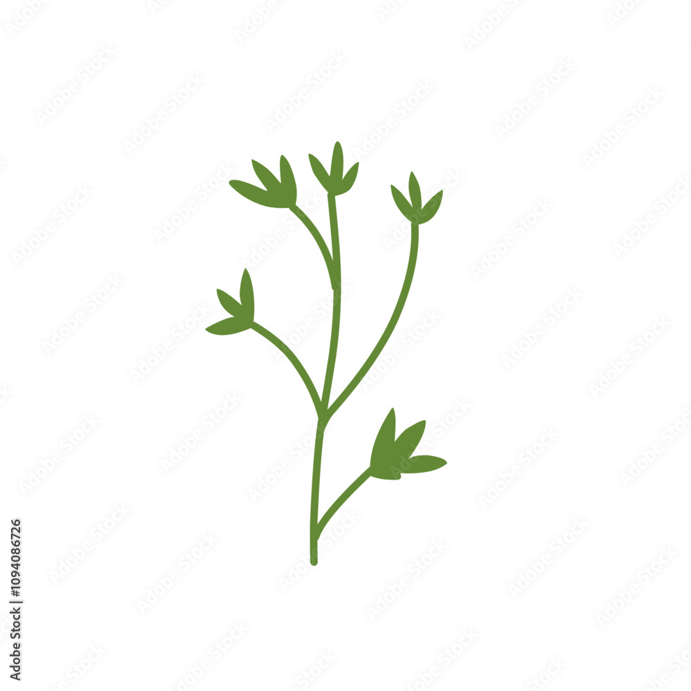 decorative leaf branch decorative leaf branch