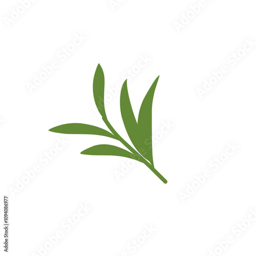 decorative leaf branch