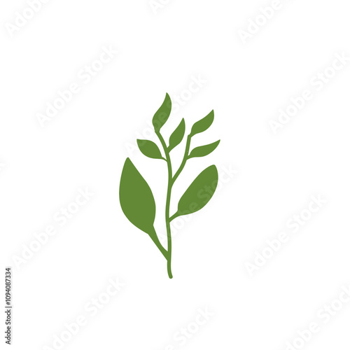 decorative leaf branch