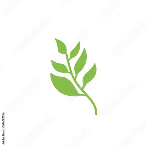 decorative leaf branch