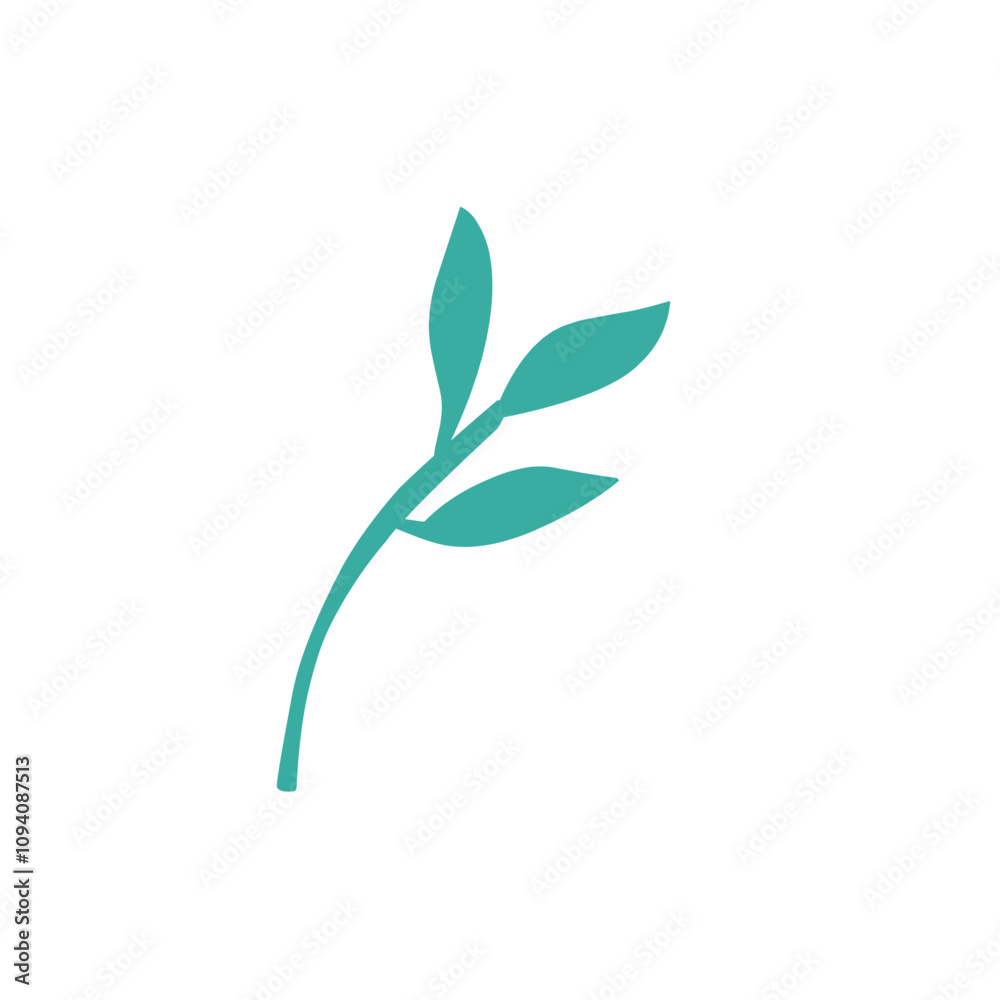 decorative leaf branch decorative leaf branch