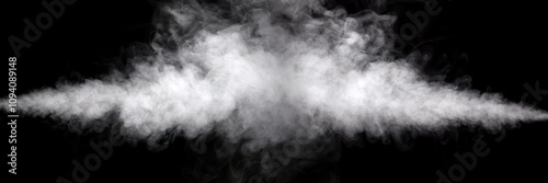 white smoke steam spray, and abstract vapor water isolated on a black background. concept of texture cold mist or hot vapor, fog effect, and cloud for design air pollution, element smog	
