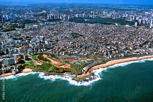 Vista aérea de Salvador, Bahia photo