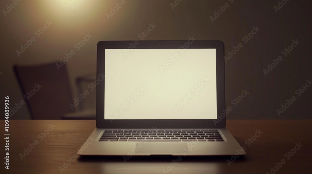 Remote work setup laptop on desk indoor workspace minimalist design cozy environment focused atmosphere for productivity Remote work setup laptop on desk indoor workspace minimalist design cozy environment focused atmosphere for productivity
